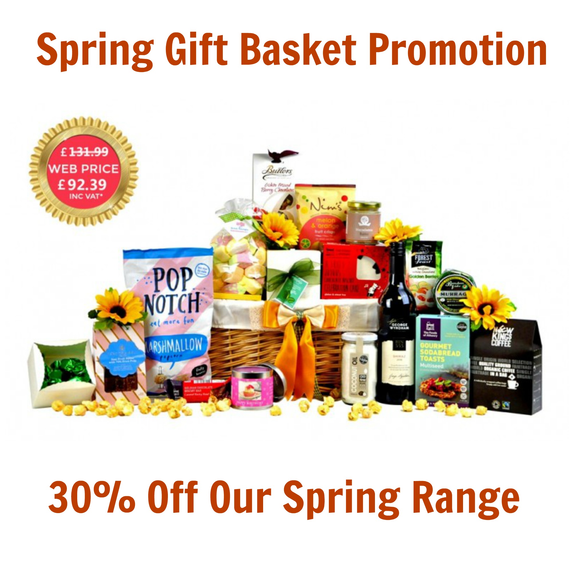 Spring Gift Basket: Special Offer 30% Off