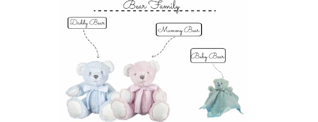 Customer Baby Basket Creation - Bear Family