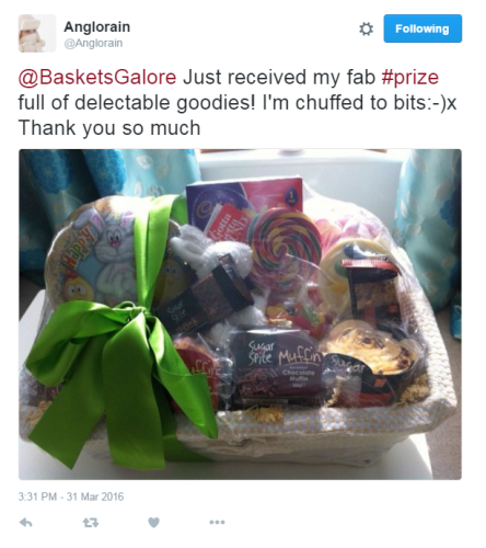 Easter prize winner thank you