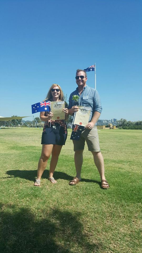 James & Lauren Aussie Citizens
