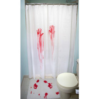 Blood Stained Shower Curtain www.thinkgeek.com