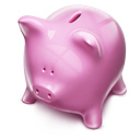 money, piggybank, pink icon