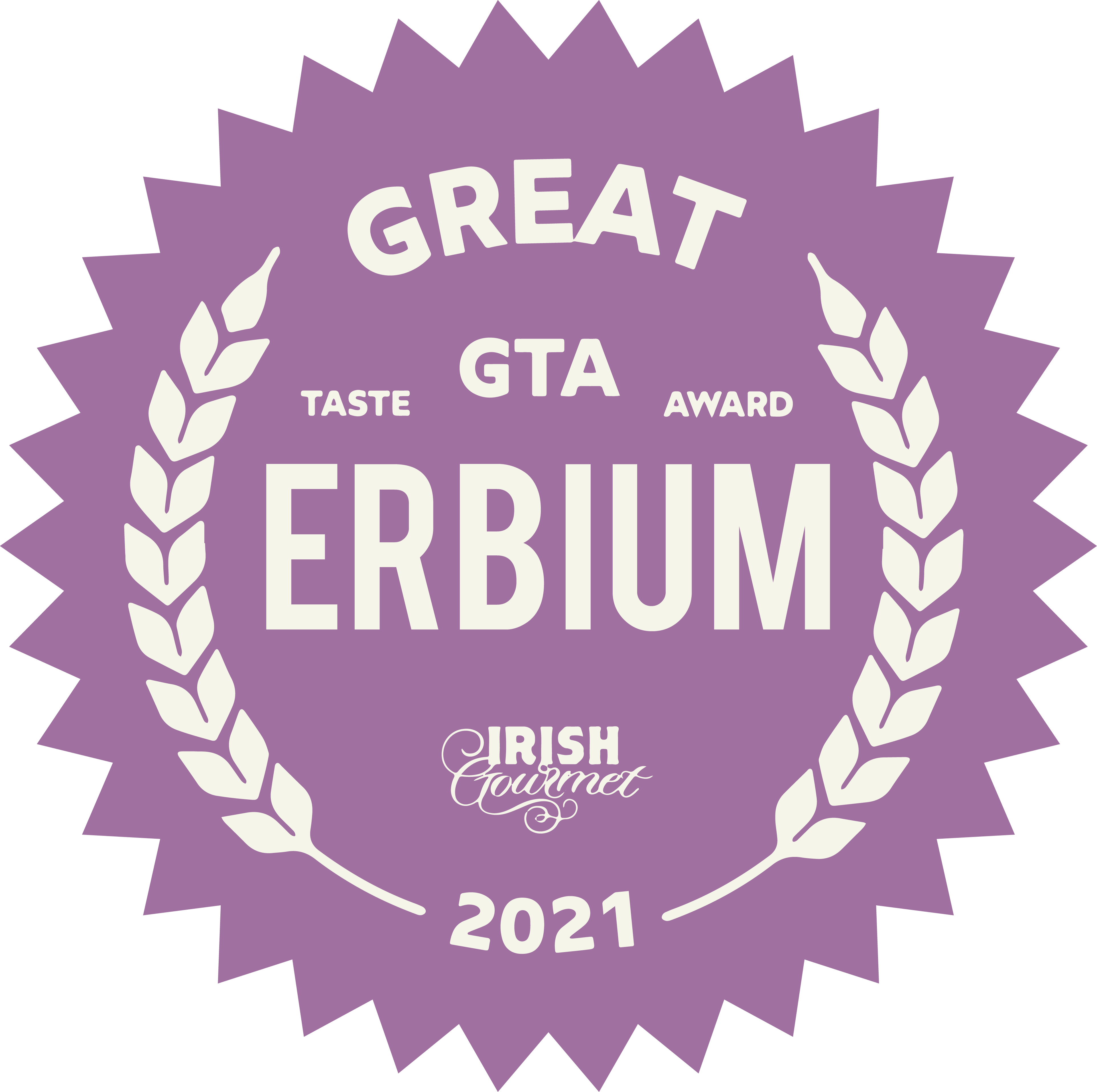 Erbium Great Taste Award