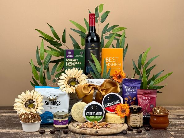 Cheesy Sunshine Tipple Gift Basket