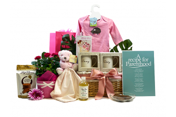 Baby Girl Bouquet Family Gift Basket 