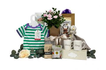 Blooming Parents and Baby Girl Gift Basket