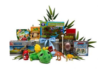 Jurassic Adventure Gift Basket for Children Age 5-7