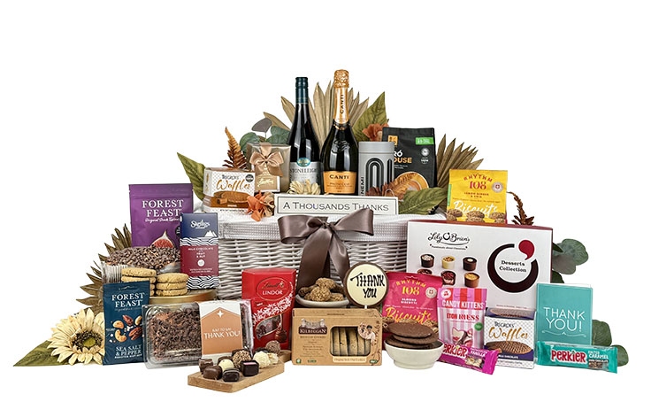 Lost for Words Thank You Gifts Basket
