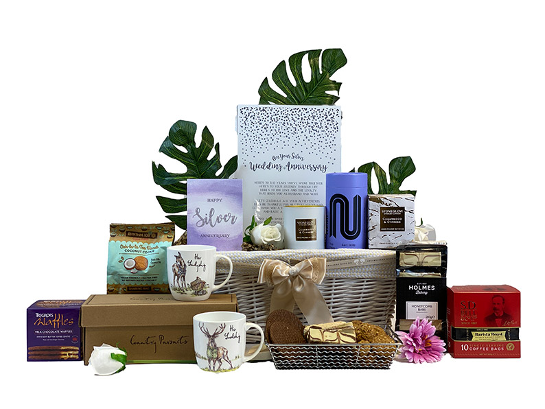 Silver Anniversary Gift Basket 