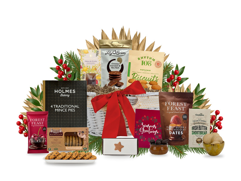 Snowy Christmas Morning Gift Basket